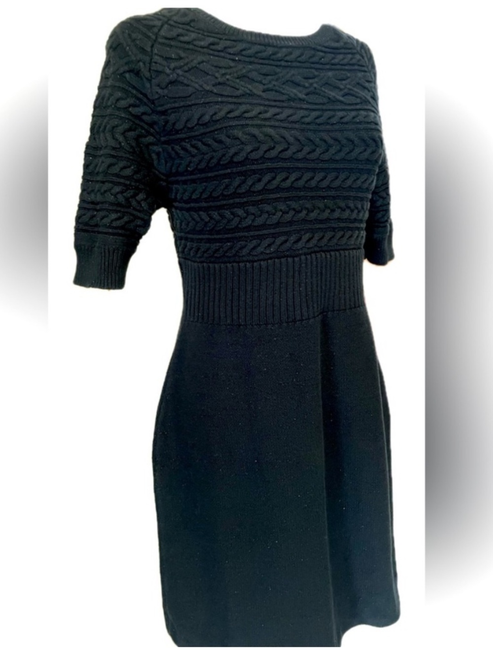 Ralph Lauren Black Knit shimmer Dress